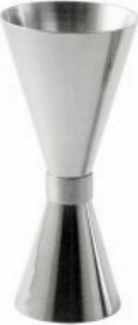 The Bars Διπλή Μεζούρα Ποτών με Χωρητικότητα 15/30ml Silver