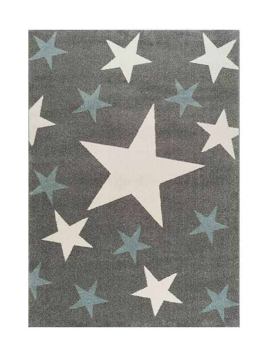 Παιδικό Χαλί Αστέρια 200x290cm 1925 Star Grey Blue Light