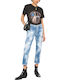 Dsquared2 Women's Jean Trousers with Rips in Regular Fit