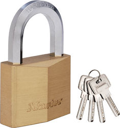 Master Lock 1165EURD Steel Padlock Brass with Key 60mm 1pcs