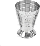 Single Bar Spirit Measure 75ml Silver