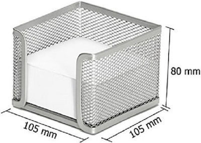 Metalică Suport pentru hârtii în culoarea Gri 10x6.7x10.5cm.