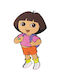 Hollytoon Παιδικό Διακοσμητικό Αυτοκόλλητο Τοίχου Dora 50εκ.