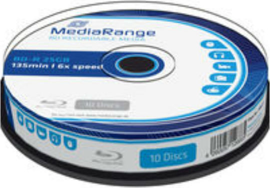 MediaRange Writable BD-R 6x 25GB Cake Box 10pcs