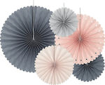 Decorative hanging fans, set of 5 pcs.