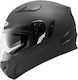 Zeus ZS-813Α Matt Black Κράνος Μηχανής Full Face με Sunvisor