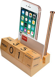 Wooden Calendar Stand in Brown Color 6x7.5x12cm.