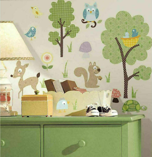 RoomMates Decor Kinder Wandsticker Wand Woodland Animals
