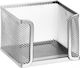 Metal Paper Cube Holder in Gray Color 9.5x8x9.5 cm