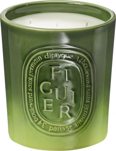 Diptyque Scented Candle Jar with Scent Figuier Green 1500gr 1pcs