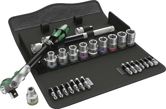 Wera 8100 SC Ратчетни и гнездови гарнитури 1\2" 28бр