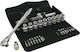 Wera 8100 SC 8 Set de chei tubulare și clichet 1\2" 28buc