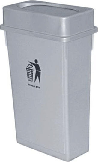 Delta Cleaning Πλαστικός Κάδος Απορριμμάτων 90lt Γκρι