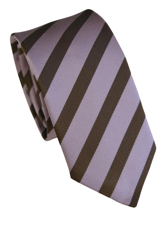 Silk Tie Pierre Cardin Brown Pink