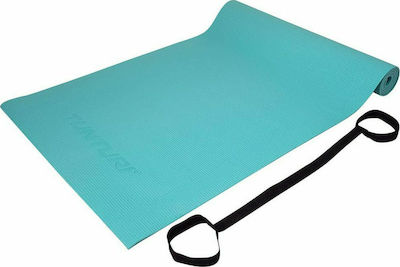 Tunturi Covor de exerciții fizice Yoga/Pilates Turcoaz cu curea de transport (183x61x0.4cm)