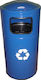 Molyto 40.10.095 Recycling Metallic Waste Bin 80lt Blue