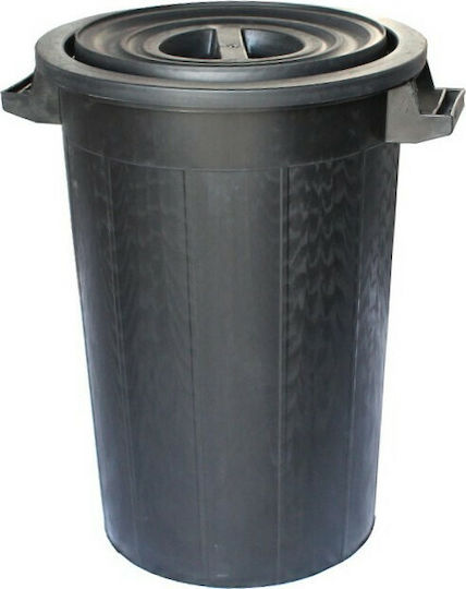 Dianomiki Plastic Waste Bin 75lt Black