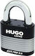 Hugo Locks GTS Pro 50 Ατσάλινο Λουκέτο Πέταλο με Κλειδί 50mm Μαύρο