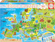 Παιδικό Puzzle Map Of Europe 150pcs για 6+ Ετών Educa