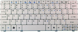 Keyboard for Acer Acer D260/532H/D255/D270/521/533 without Frame English (US) White (KEY-051)