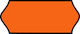 1000 Self-Adhesive Label Rolls for Label Printer Phosphorescent Orange 26x12mm 54pcs