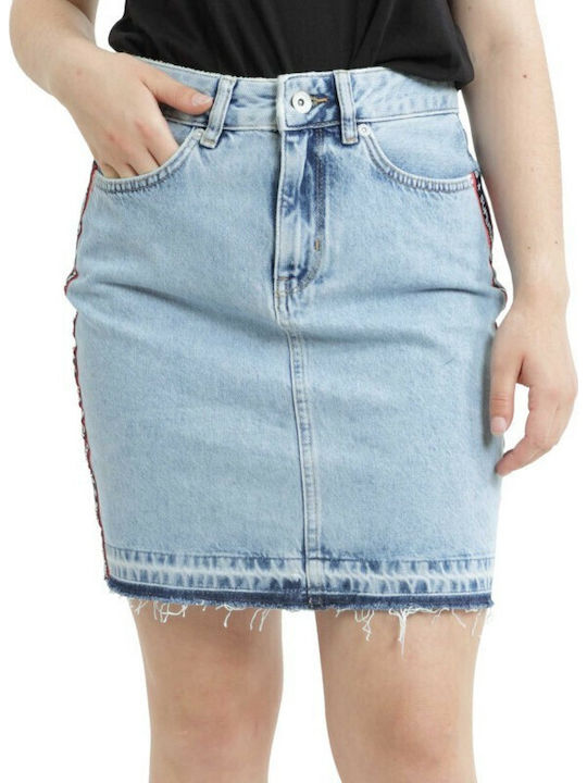 Superdry Denim Mini Skirt Blue