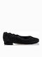 Envie Shoes Suede Ballerinas Black