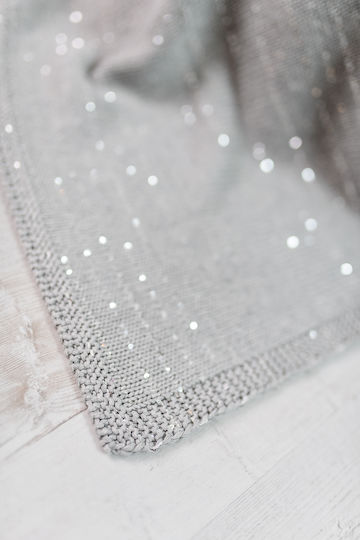 Bizzi Growin Κουβέρτα Αγκαλιάς & Λίκνου Silver Sparkle 70x90εκ. Bizzi Growin Κουβέρτα Αγκαλιάς & Λίκνου Silver Sparkle 70x90εκ.