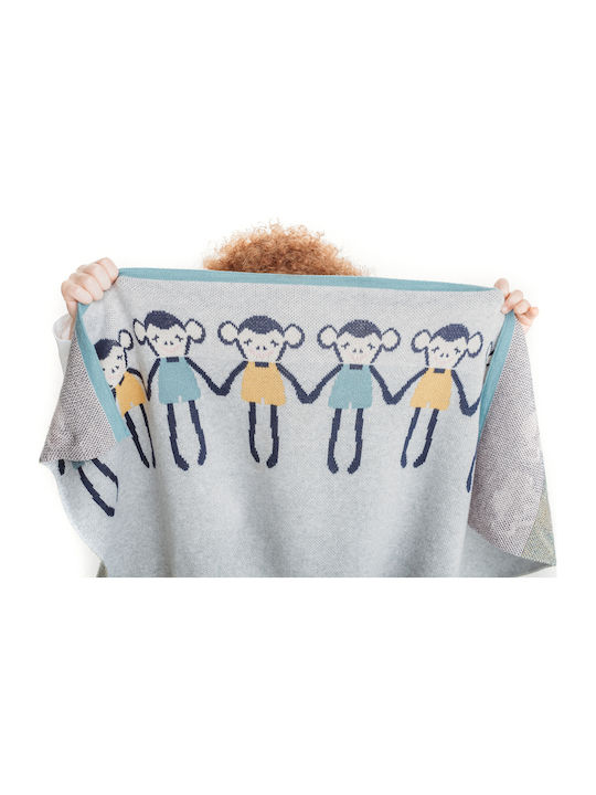 Bizzi Growin Nursery Swaddling Blanket Cheeky Monkey 70x90cm