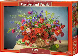 Bouquet with Poppies Puzzle 2D 500 Bucăți