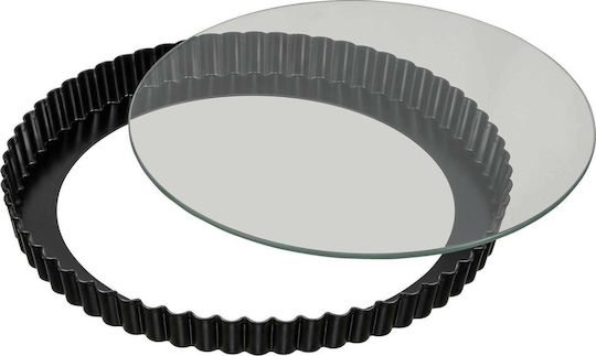 Kaiser No Coating Aluminum Tart Baking Pan with Removable Bottom Quiche Pan 28x28cm
