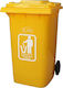 Ram Plastic Wheeled Waste Bin 240lt Yellow
