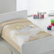 Piel SA Decke Kinderbett 6378 Plane Samt Beige 110x140cm
