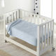 Piel SA Decke Wickeltücher für Kinderzimmer 6654 Osito Mariposas Samt Hellblau 80x110cm