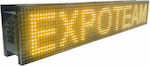 ExpoLedTeam Rolling LED Signs One - Sided Waterproof 96x32cm Yellow