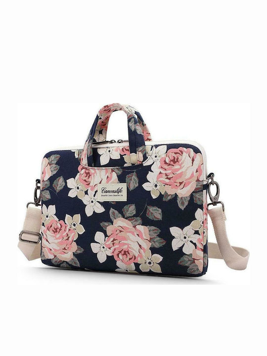 Canvaslife Canvaslife Τσάντα Ώμου / Χειρός για Laptop 14" Navy Rose