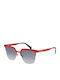 Italia Independent Damen Sonnenbrille mit Rot Kunststoff Gestell 0503A.CRK.051
