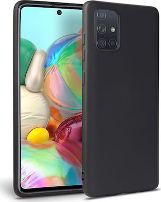 Tech-Protect Icon Silicone Back Cover Black (Galaxy A31)