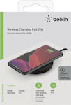 Belkin Ασύρματος Φορτιστής (Qi Pad) 15W Quick Charge 3.0 Μαύρος (WIA002vfBK)