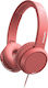 Philips TAH4105 Ενσύρματα On Ear Ακουστικά Κόκκινα