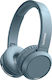 Philips TAH4205 Bluetooth Wireless On Ear Headphones with 29 hours of Operation and Quick Charge Blue TAH4205BL/00