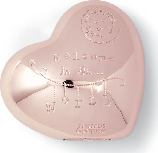 Mamas & Papas Memory Box Welcome To The World Heart made of Silver for Girl