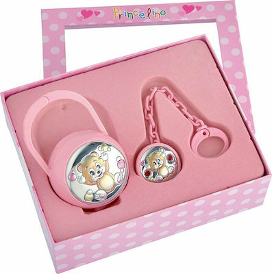 Prince Silvero Baby Gift Set made of Silver for Girl 2pcs