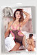 Mandy Mystery Body Sexy Κορμάκι με Δαντέλα Black/Pink