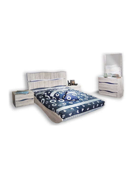 Σετ Κρεβατοκάμαρας Emily Σταχτί Spicy / Aνθρακί 160x200εκ. 5τμχ