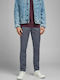 Chino Elastic Trousers in Slim Fit Asphalt