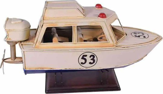 SP Souliotis Vintage Διακοσμητικό Καράβι Μεταλλικό 27x10x14cm