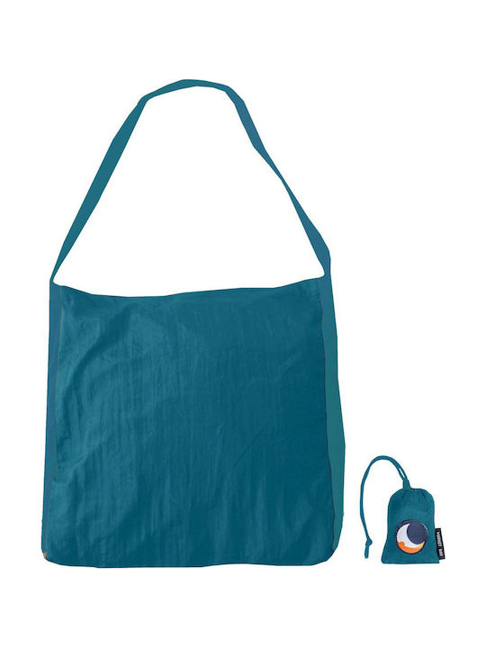 Ticket To The Moon Eco Market Bag 20L Fabric Shopping Bag In Turquoise Colour