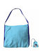 Ticket To The Moon Eco Supermarket 40L Fabric Shopping Bag Light Blue