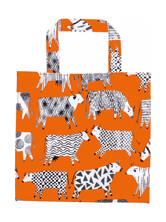 Ulster Weavers Cows Plastic Shopping Bag Orange